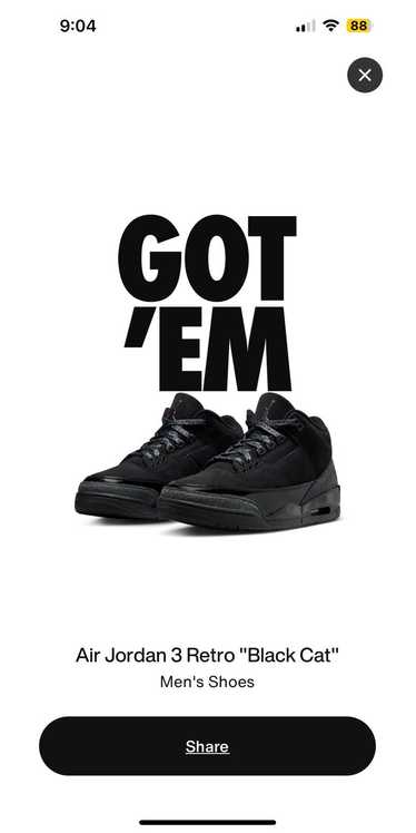 Jordan Brand “Black Cat” Retro Jordan 3