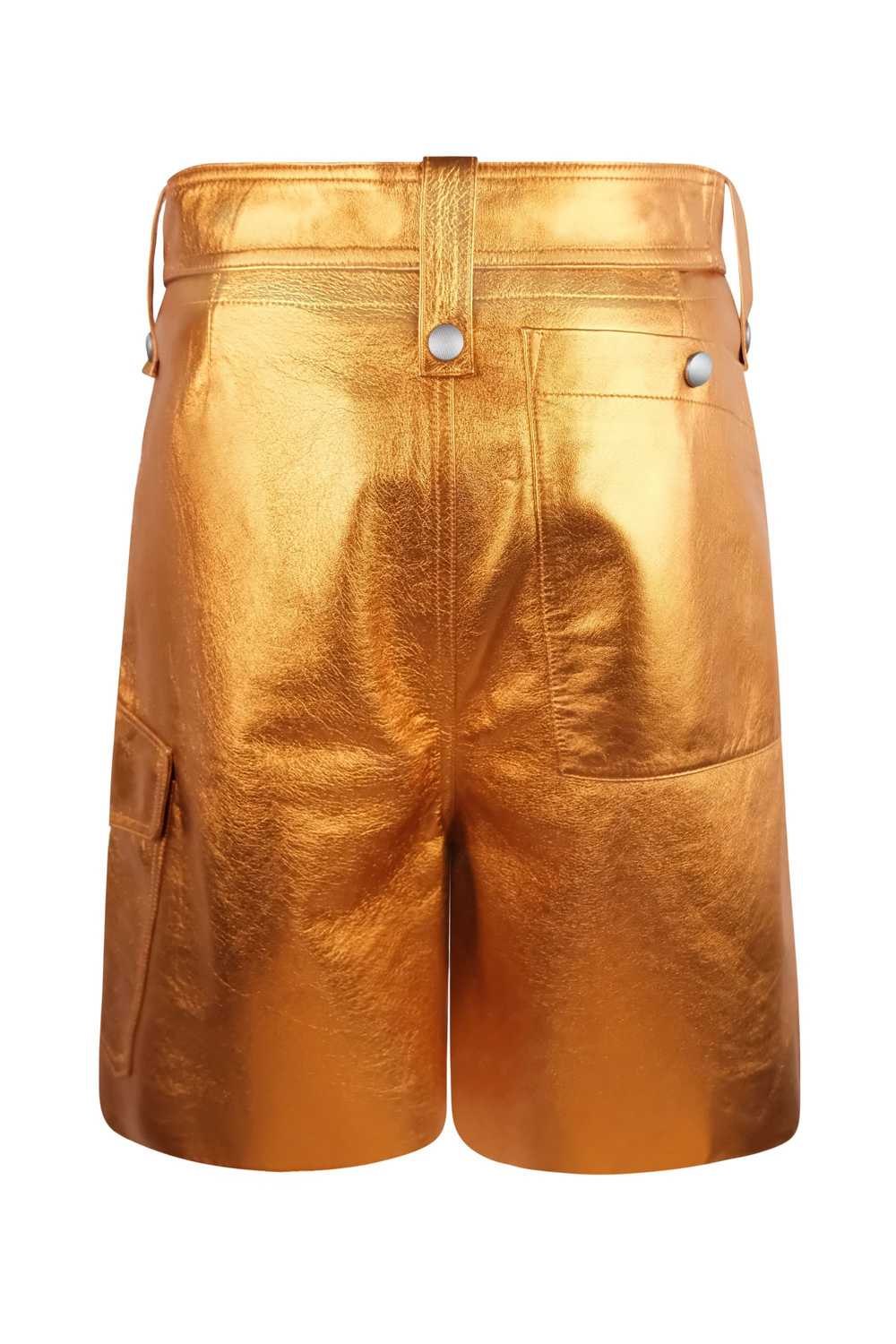 Miu Miu Miu Miu Metallic Lamb Leather Orange Carg… - image 2