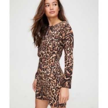 Babaton Aritzia Samson Animal Print Dress Cheetah 