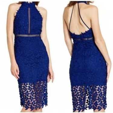 Bardot Gemma Lace Halter Midi Dress