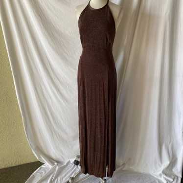 Jessica Howard Vintage Formal Maxi Dress Brown