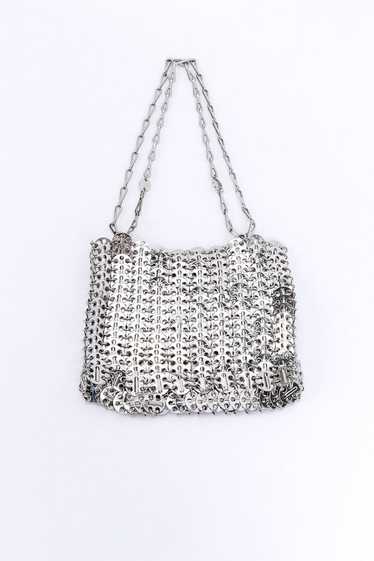 PACO RABANNE "Nano 1969" Silver Pailette Handbag