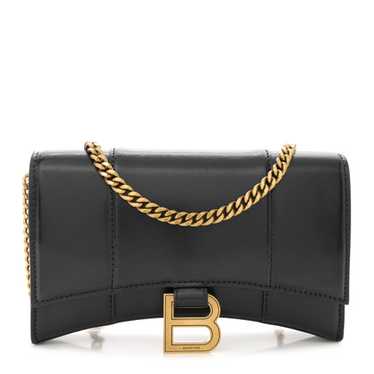 BALENCIAGA Shiny Box Calfskin Hourglass Chain Bag 