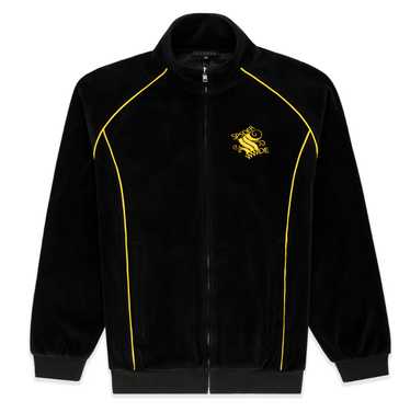 Spider Worldwide Outline Velour Track Jacket Black