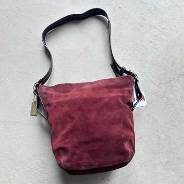 未使用保管品 vintage coach old スウェード suede Vintage coach red suede - Gem