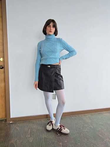 Vintage Butter Soft Leather Wrap Skirt