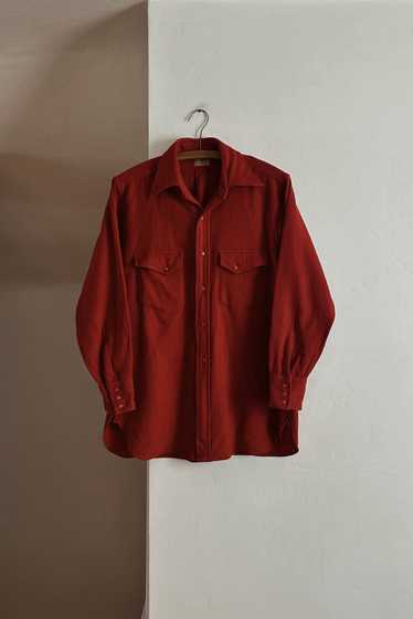 1950's CLASSIC RED WOOL FLANNEL