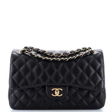 CHANEL Classic Double Flap Bag Quilted Lambskin Ju