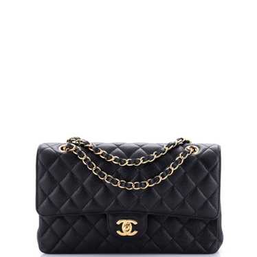 CHANEL Classic Double Flap Bag Quilted Caviar Medi