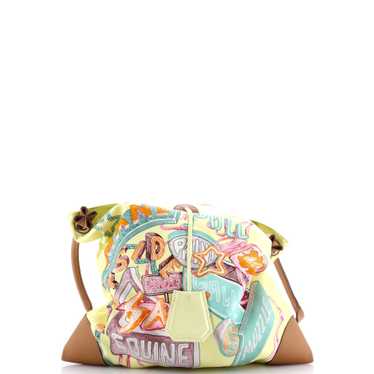 Hermes Silky City Bag Printed Silk and Leather PM