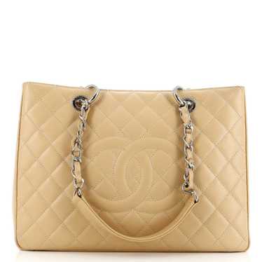 CHANEL Grand Shopping Tote Quilted Caviar