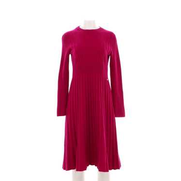 CHANEL Women's Ribbed Sweater Dress Wool