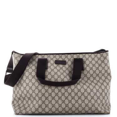 GUCCI Convertible Open Tote GG Coated Canvas Large