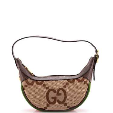 GUCCI Ophidia Half Moon Bag Jumbo GG Canvas Mini