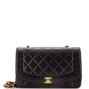 CHANEL Vintage Diana Flap Bag Quilted Lambskin Med