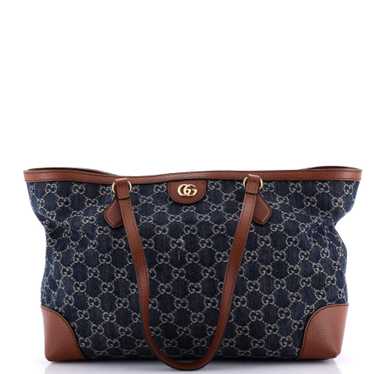 GUCCI Ophidia Shopping Tote GG Denim Medium