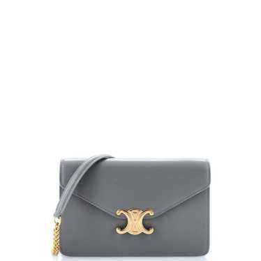 CELINE Margo Triomphe Wallet on Chain Leather