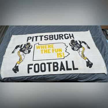 NFL Vintage Football Rug Pittsburgh Steelers Footb