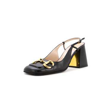 GUCCI Women's Horsebit Slingback Pumps Leather