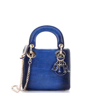 Christian Dior Lady Dior Bag Lizard Mini