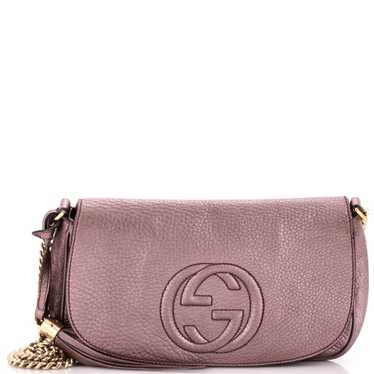 GUCCI Soho Chain Crossbody Bag Leather Medium