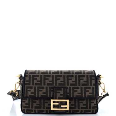 FENDI Baguette NM Bag Zucca Canvas Medium