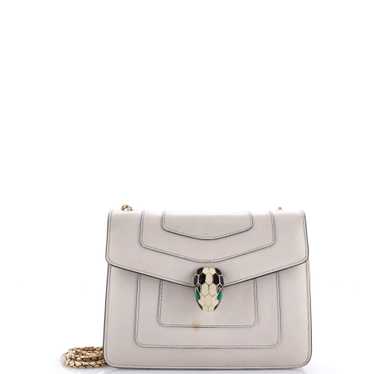 BVLGARI Serpenti Forever Square Shoulder Bag Leath