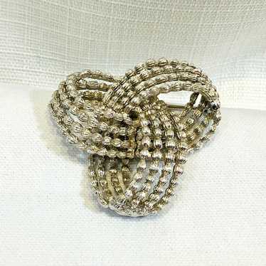 Monet Jewelry Brooch in Silver Tone