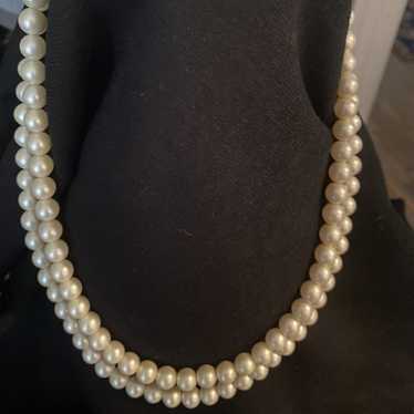 Vintage 2 Strings Faux Pearl Necklace