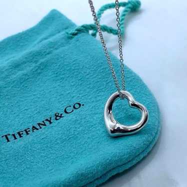 Tiffany Open Heart Necklace Silver