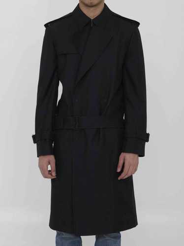 Burberry Long trench coat in silk blend