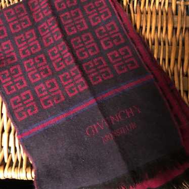 Vintage Givenchy Monsieur cashmere scarf