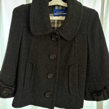 BURBERRY BLUE LABEL Short Coat Poncho