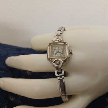 14KT White Gold Vintage Bulova Watch