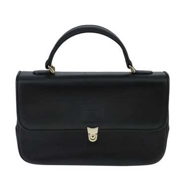 Burberry Black Leather Handbag (Pre-Owned)