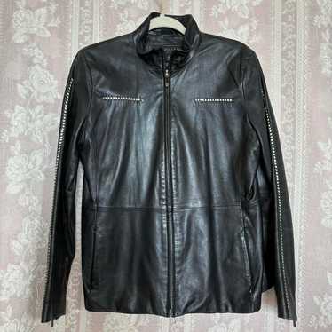 Kenneth Cole Women's Black Leather Jacket