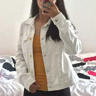 Michael Kors White Jean Jacket