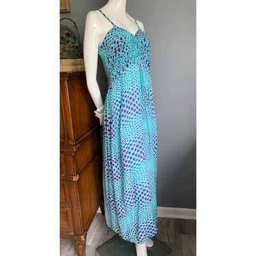 Vintage 90s The Pyramid Collection dotted maxi dre