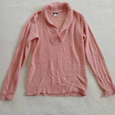 J.crew medium mohair wool y2k sweater pink