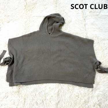 Scott Club Side Ribbon Ribbed Knit Sleeveless Top 