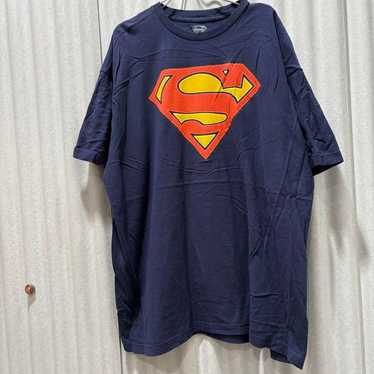 【】USA Vintage SUPERMAN Logo Print T-Shirt