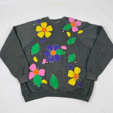 VTG 90s Streetwear Floral Sweatshirt