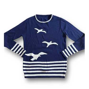 Vintage 80s Seagulls Sweater 1989 style