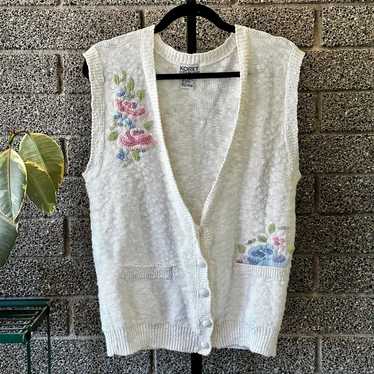 90s Vintage Koret City Blues Sweater Vest