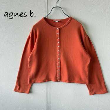 90's agnes b. Snap Cardigan Orange