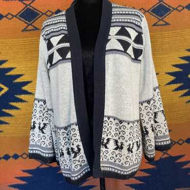 Vintage Billie Jo Winter Open Cardigan Sweater. S/