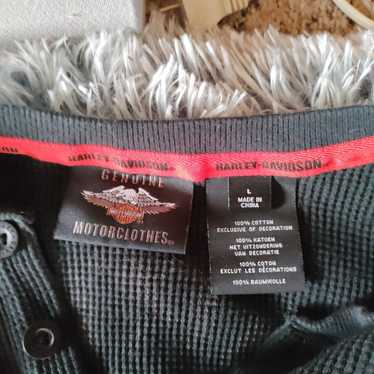 Men's large Harley Davidson thermal/sweater