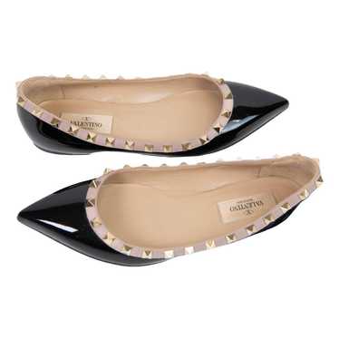 Valentino Garavani Rockstud patent leather flats