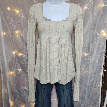 Abercrombie and Fitch babydoll sweater