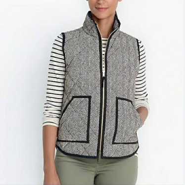 J.crew Herringbone Quilted Vest XXS